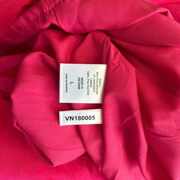 Event Strapless Dress size Large Bright Pink Y2K Party Formal Cocktail New - Picture 6 of 9